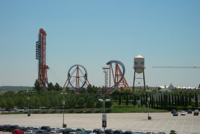 Parque Warner madrid autocaravana