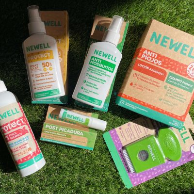 Solares, antimosquitos y post picaduras de Newell para viajar en familia