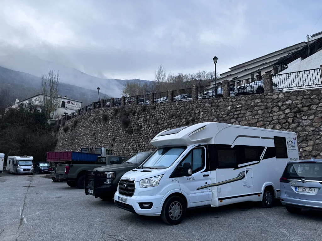 Las Alpujarras en autocaravana. trevélez en autocaravana