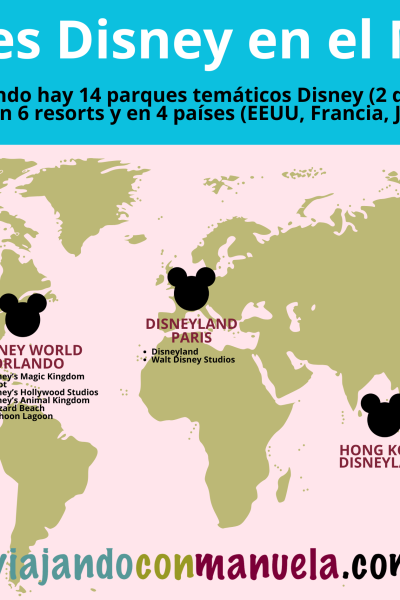 Cuántos Parques Disney hay en el Mundo?