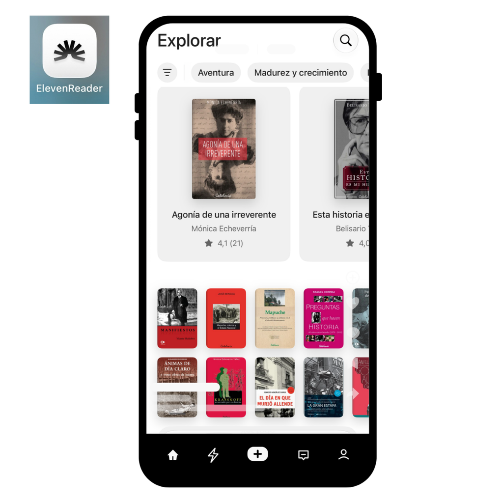 Aplicación ElevenReader para escuchar audiolibros y convertir textos en audio con inteligencia artificial
