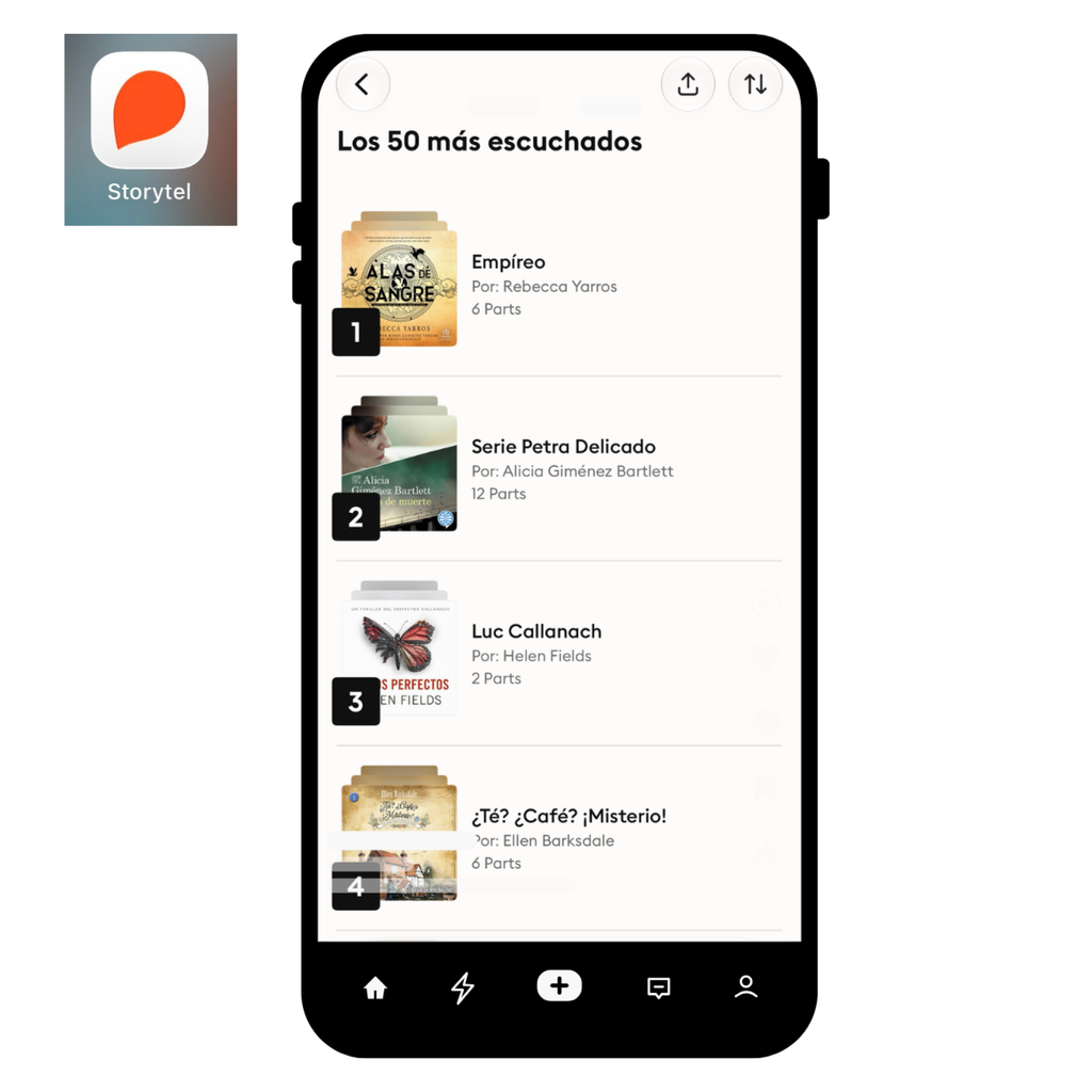 Aplicación Podimo para escuchar podcasts exclusivos y audiolibros en español
