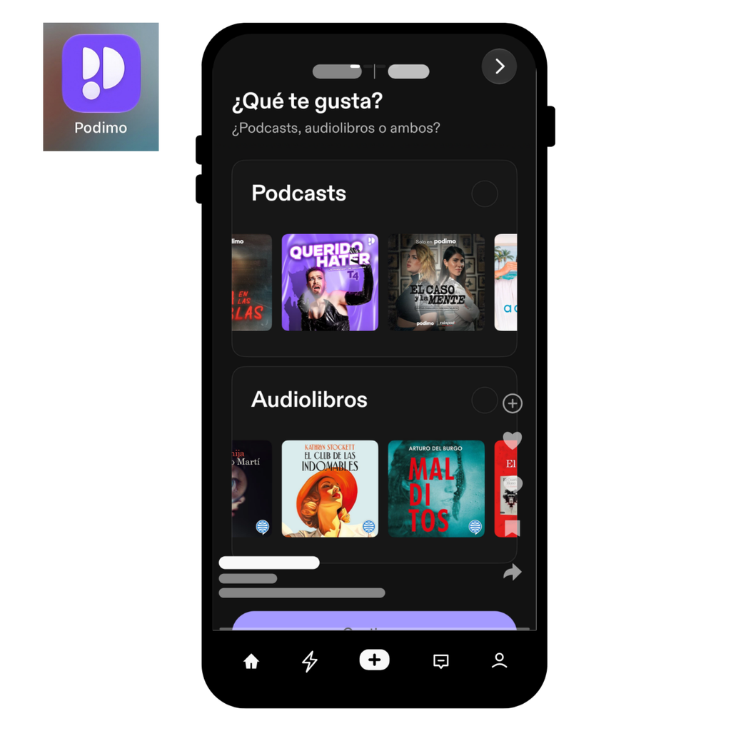 Aplicación Storytel para escuchar audiolibros y leer libros electrónicos